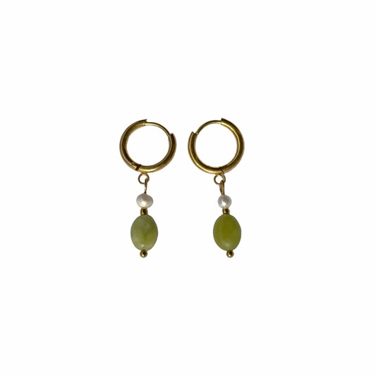 Green Jade earrings