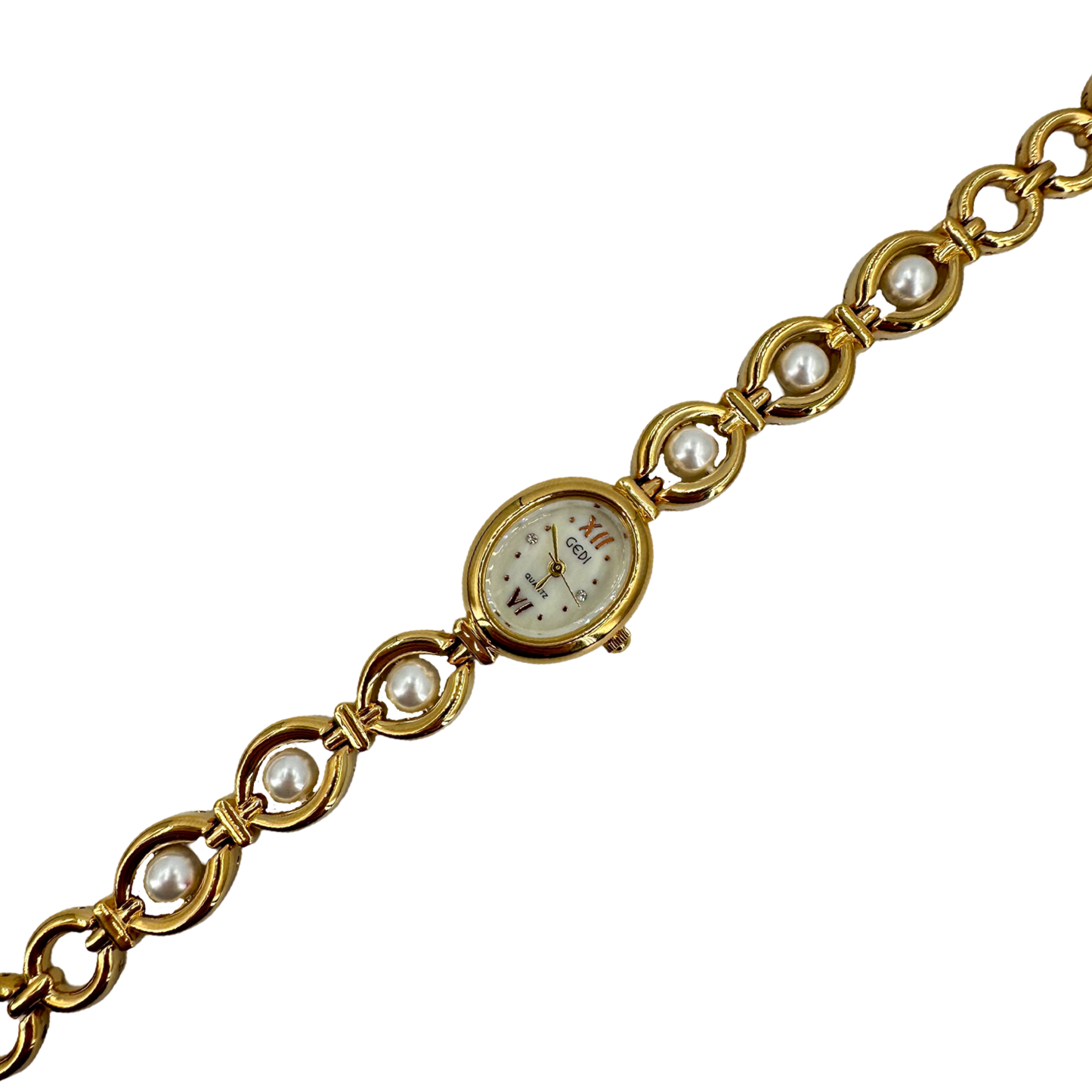 Pearly classic watch