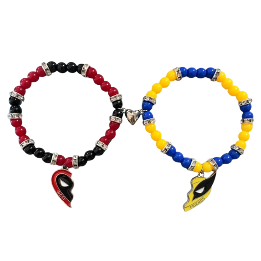 Deadpool & Wolverine matching bracelets