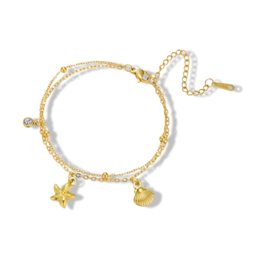 Starfish&shell bracelet