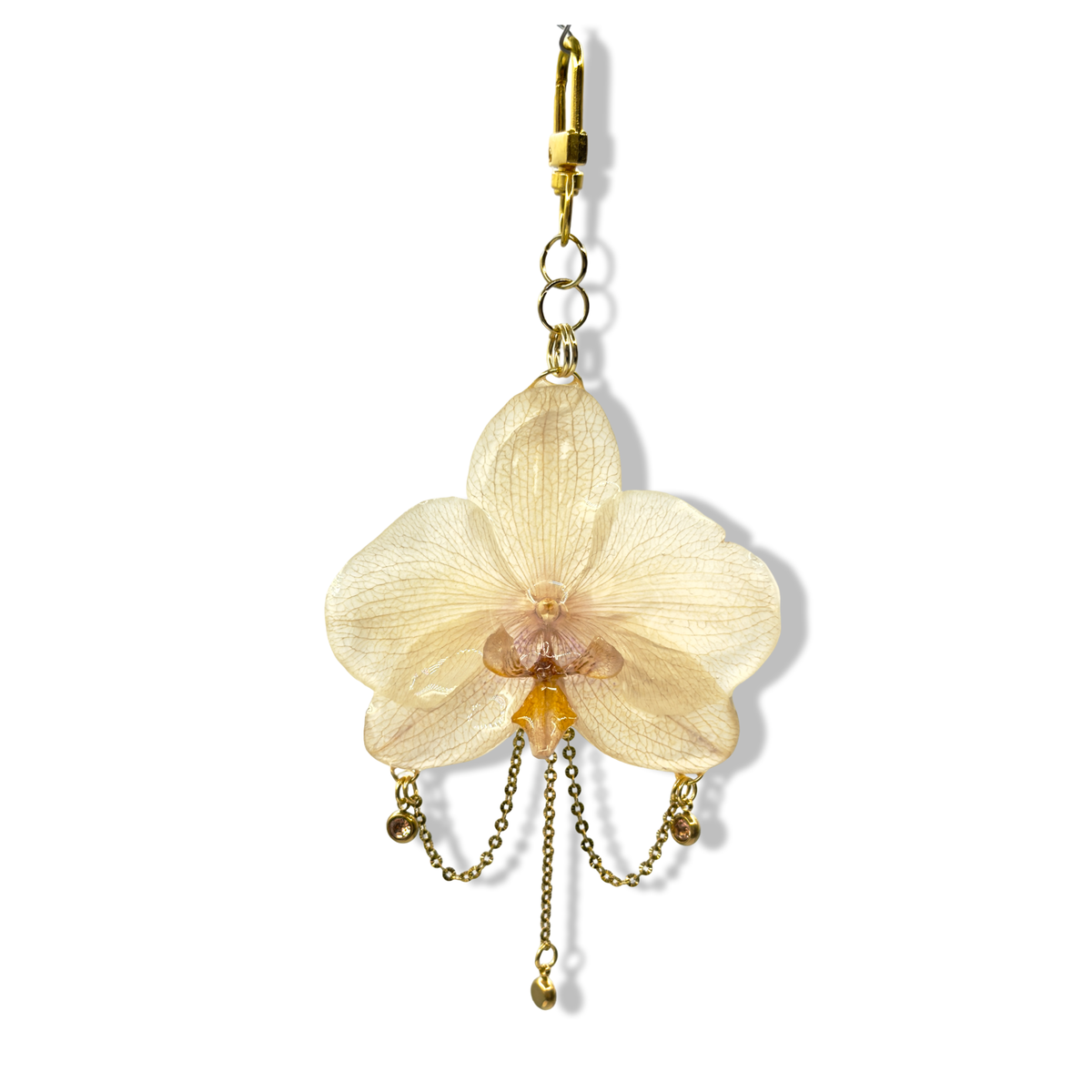 Mariele orchid bag charm