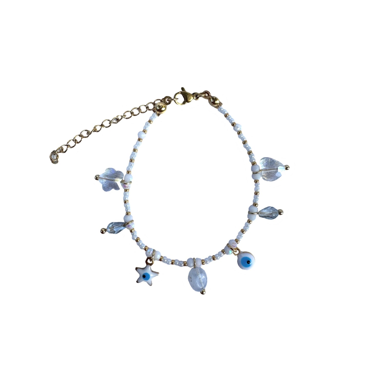 White charms summer bracelet