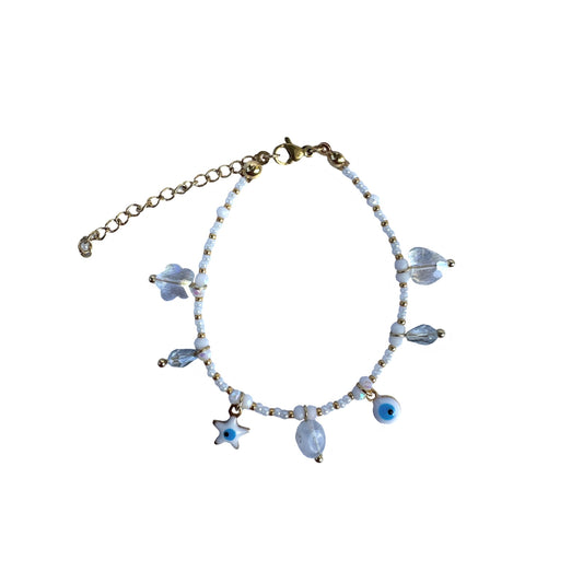 White charms summer bracelet