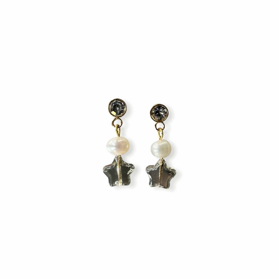 Stars zircon earrings