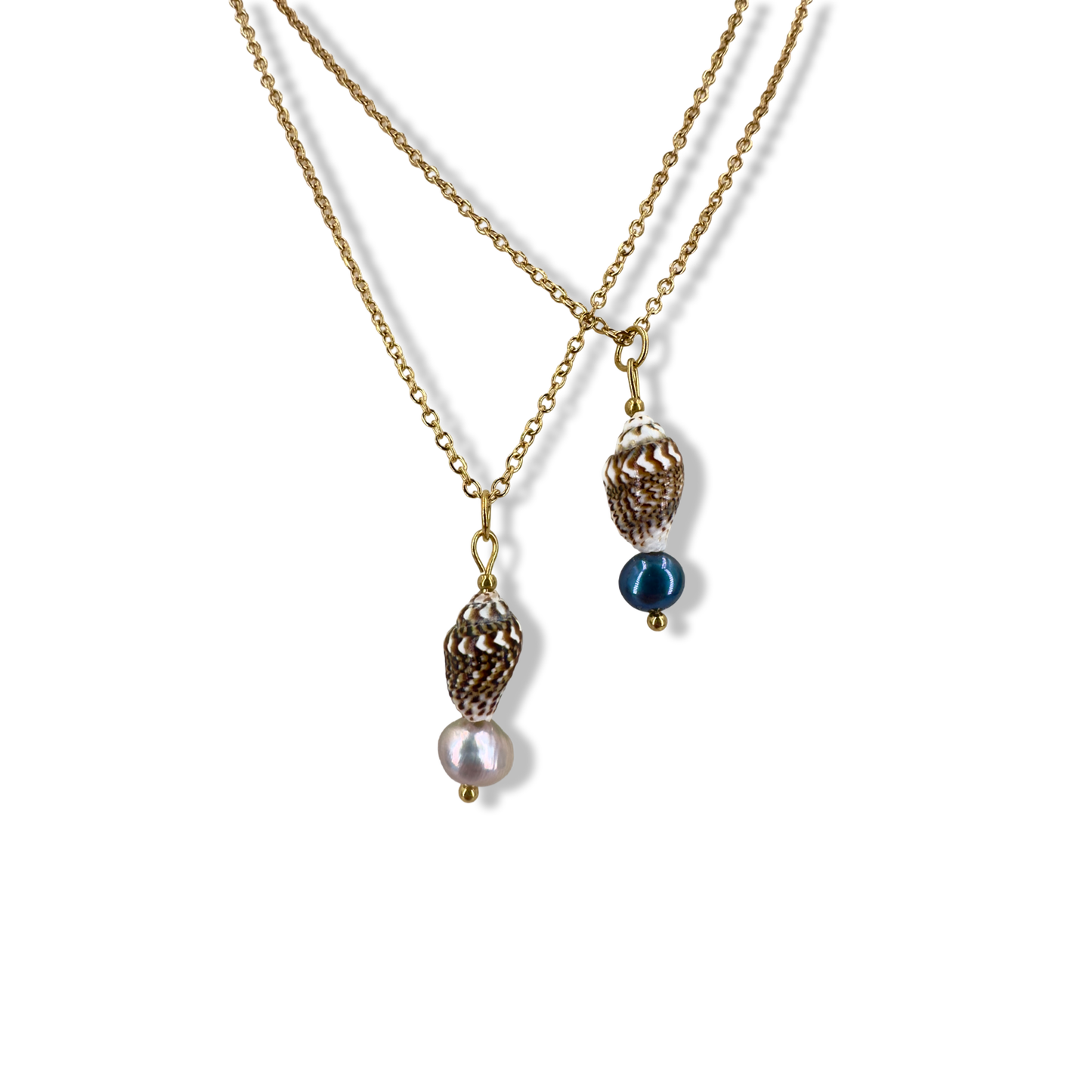 Seashells pearl necklace