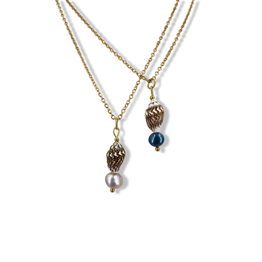 Seashells pearl necklace