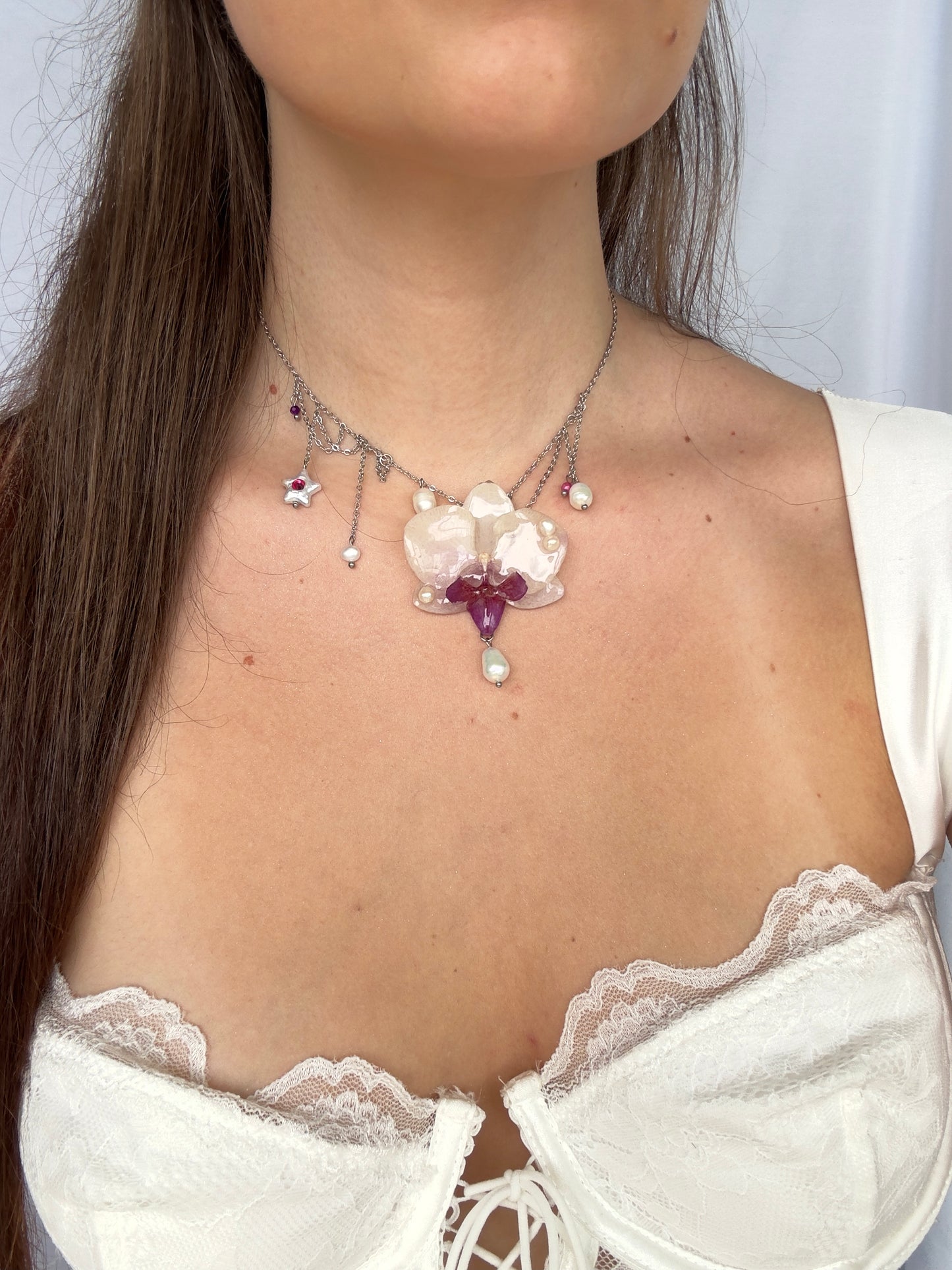Celestial star orchid necklace