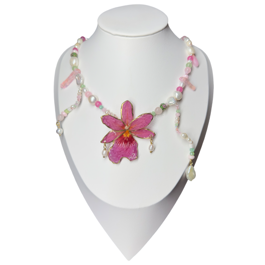 Kiss of the orchid breeze necklace
