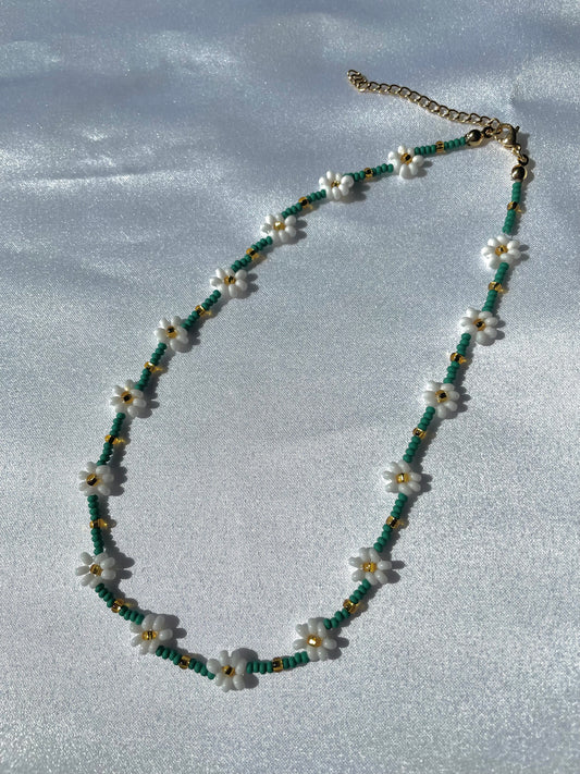 Flower summer necklace