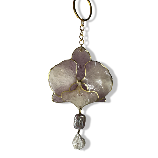Mermaid orchid bag charm