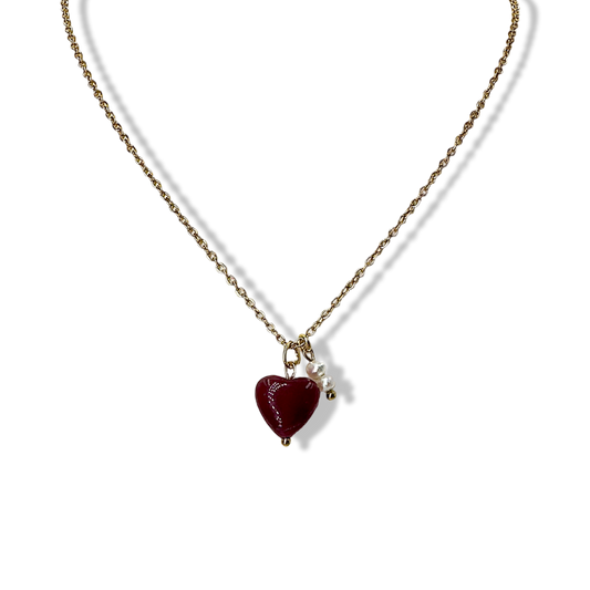Red love spell necklace