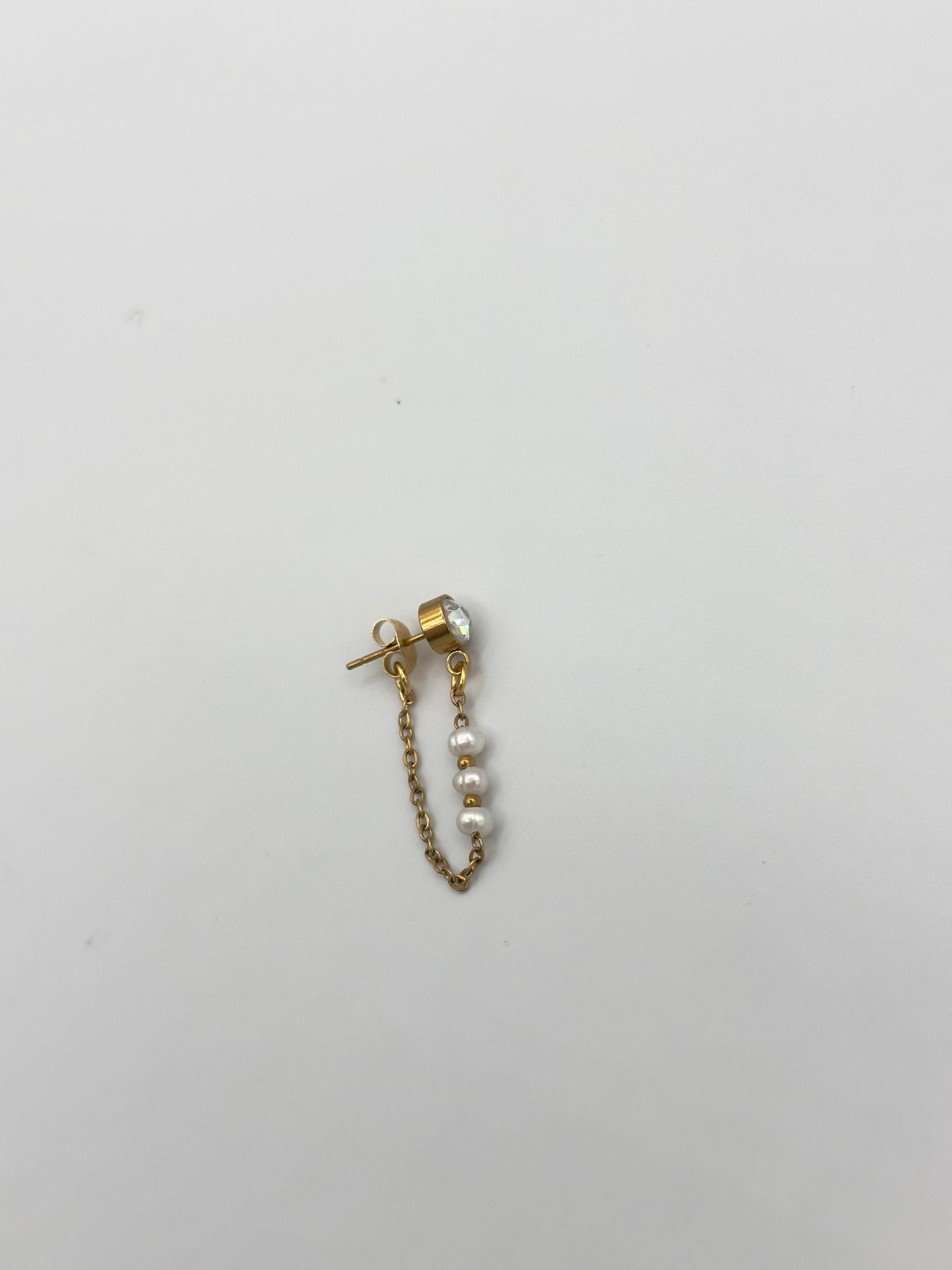 Chainy pearly earrings