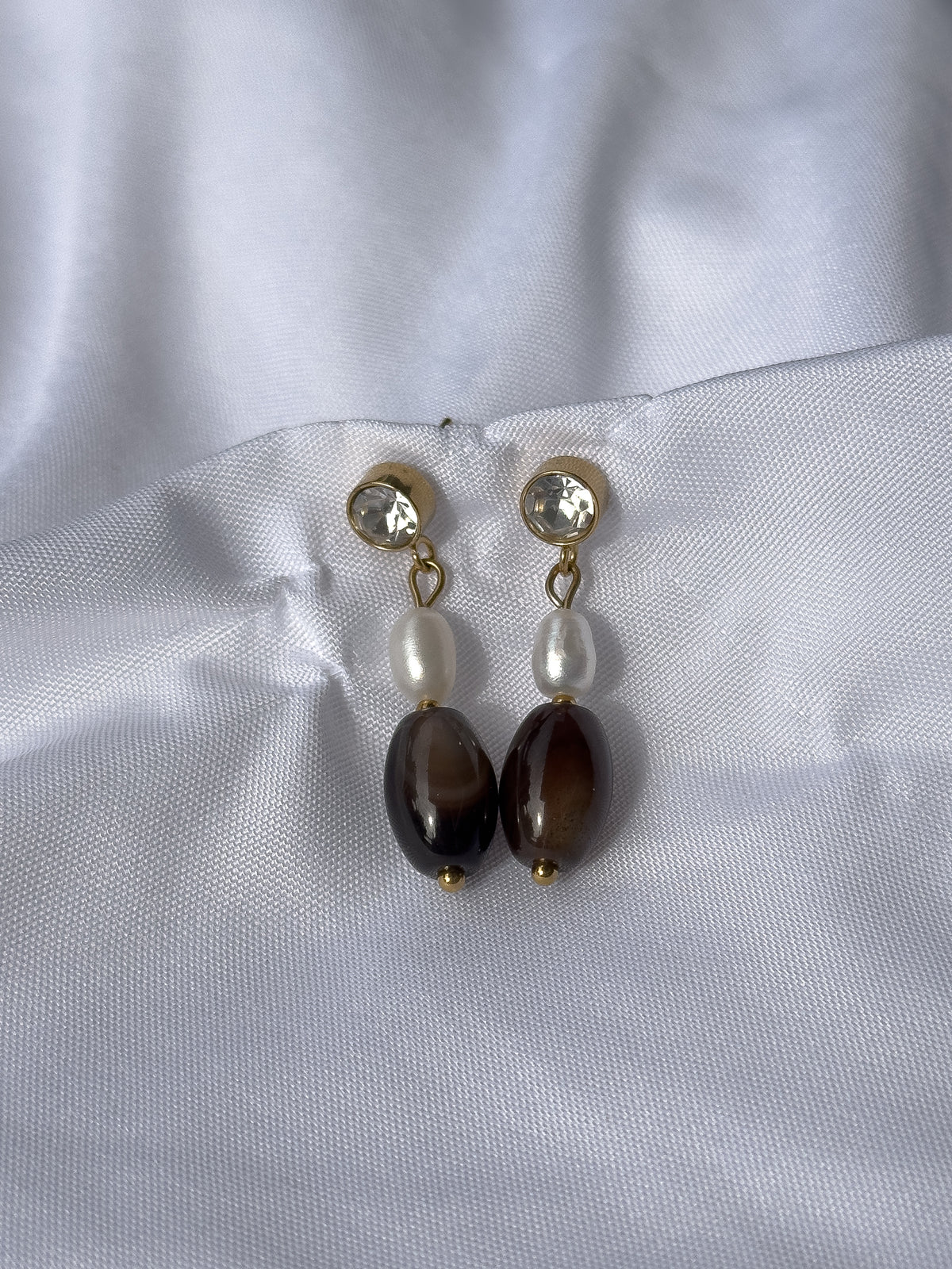 Coffee bean earrings