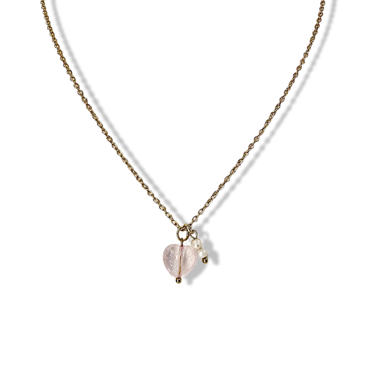 Pink love spell necklace