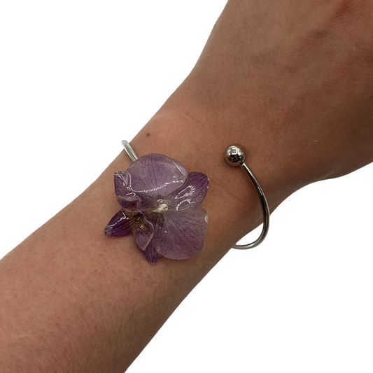 Purple orchid bangle