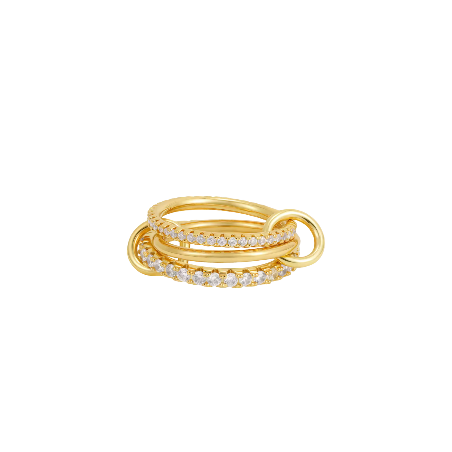 Clarisa gold stack ring