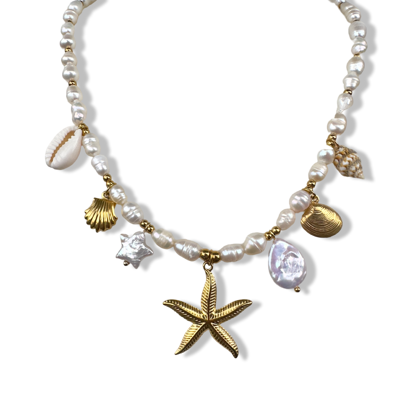 Starfish sea pearly dream necklace