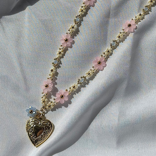 Magical flower amulet necklace