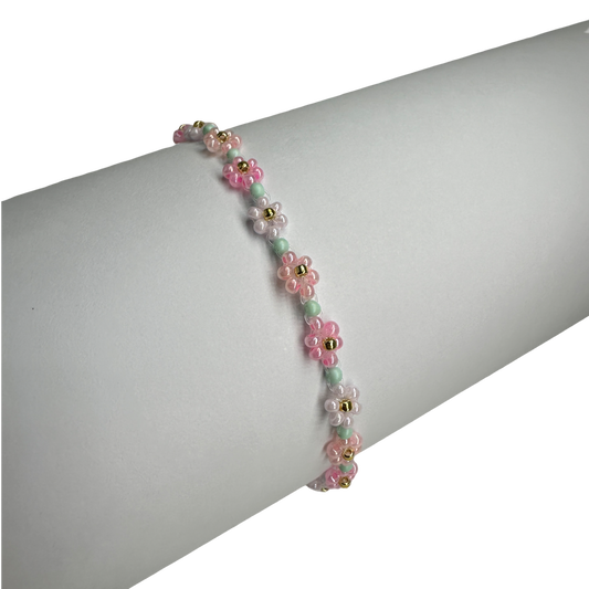 Flower cute beady bracelet