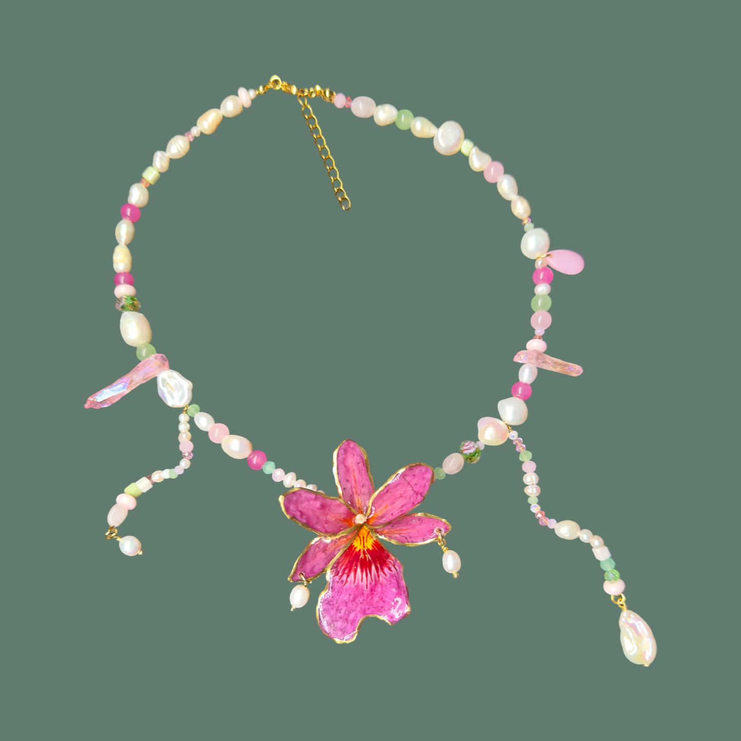 Kiss of the orchid breeze necklace