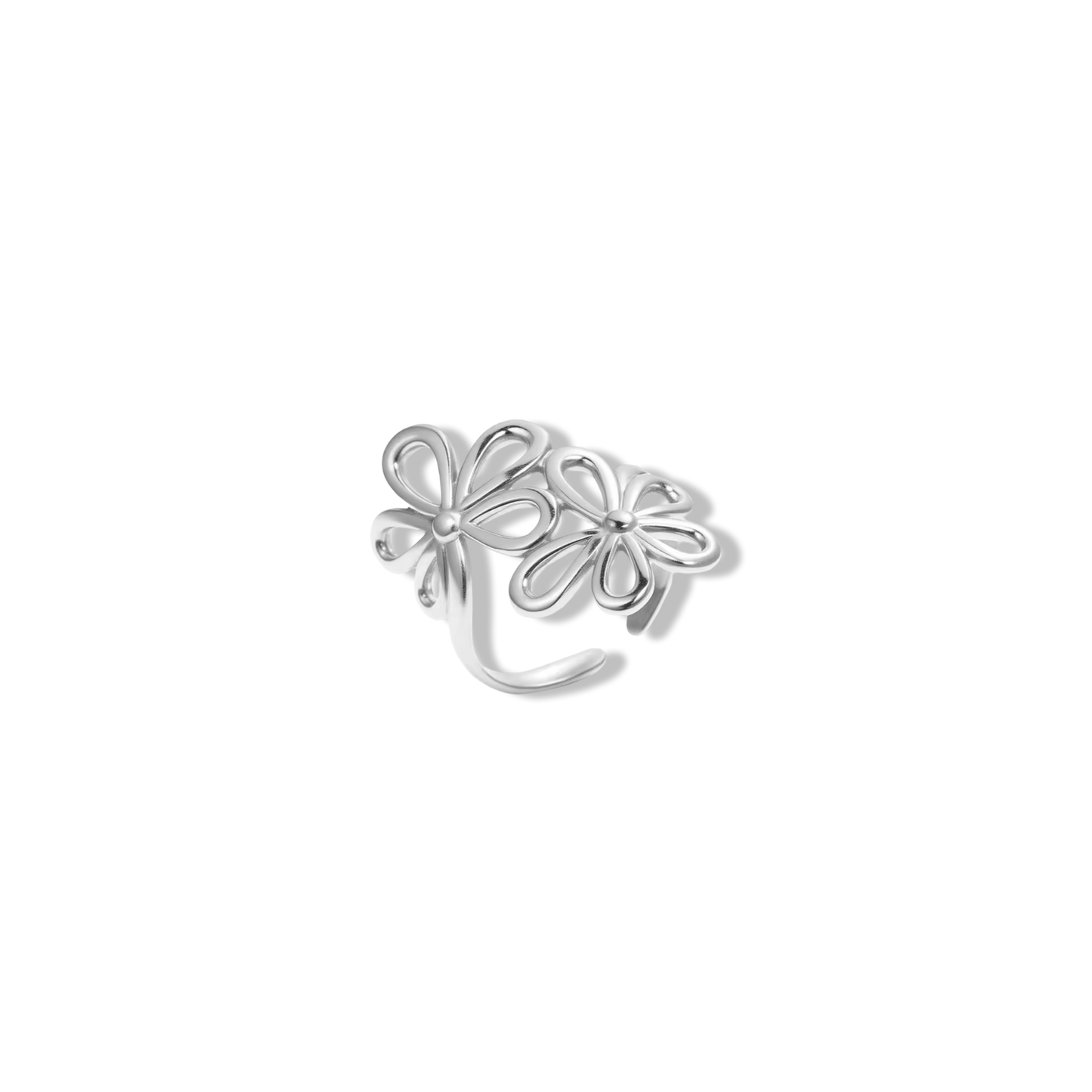 Flowers hugger ring