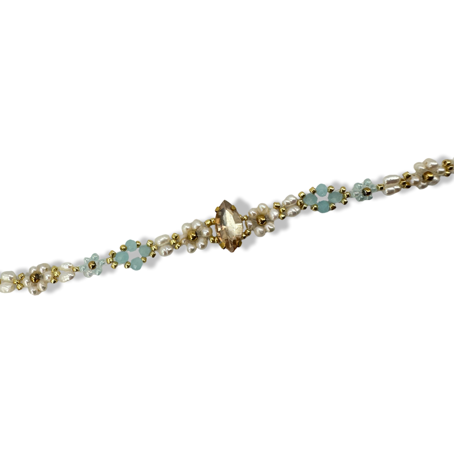 Gold Champane gem dreamy bracelet