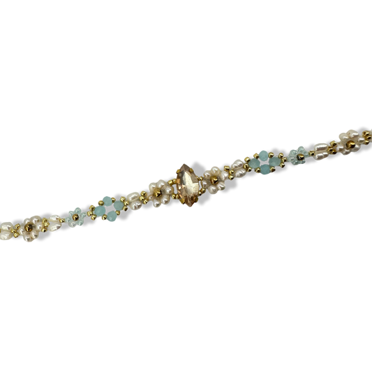 Gold Champane gem dreamy bracelet