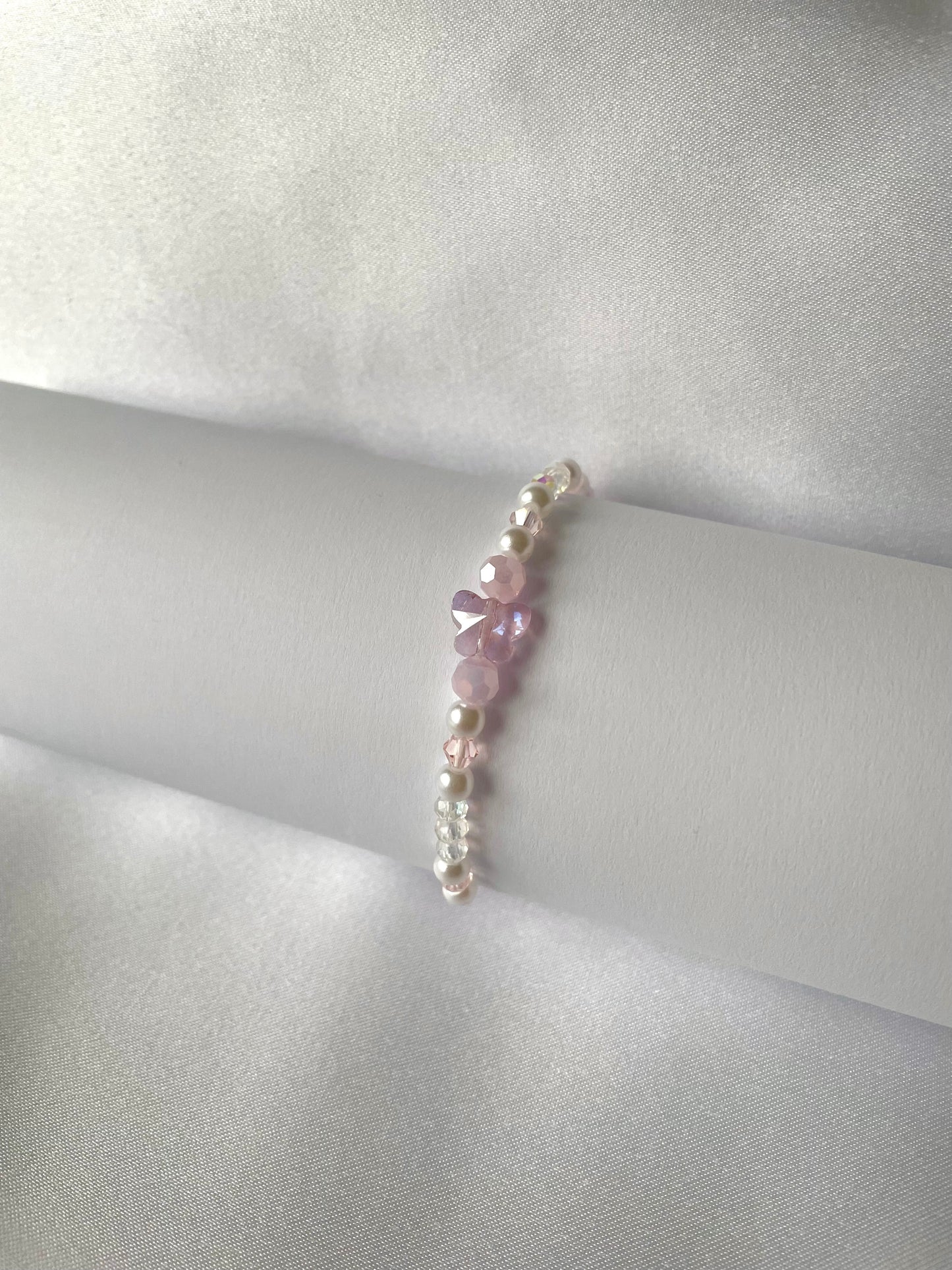Cute pink butterfly bracelet