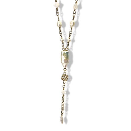 Long pearls heaven luxury necklace
