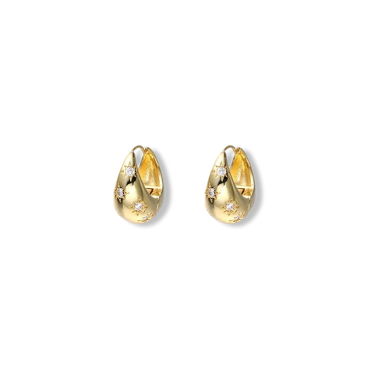 Classy starly hoops earrings