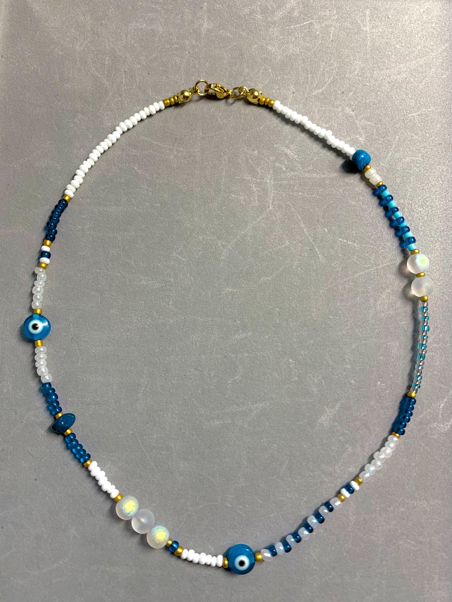 Evil eye summer necklace
