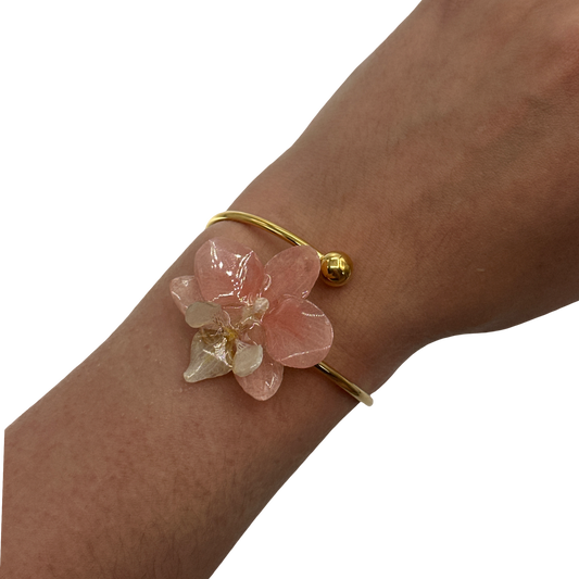 Pinky blush orchid bangle