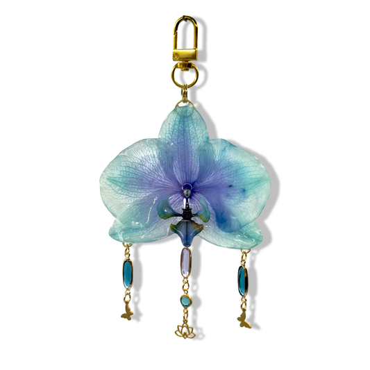 Liora orchid bag charm
