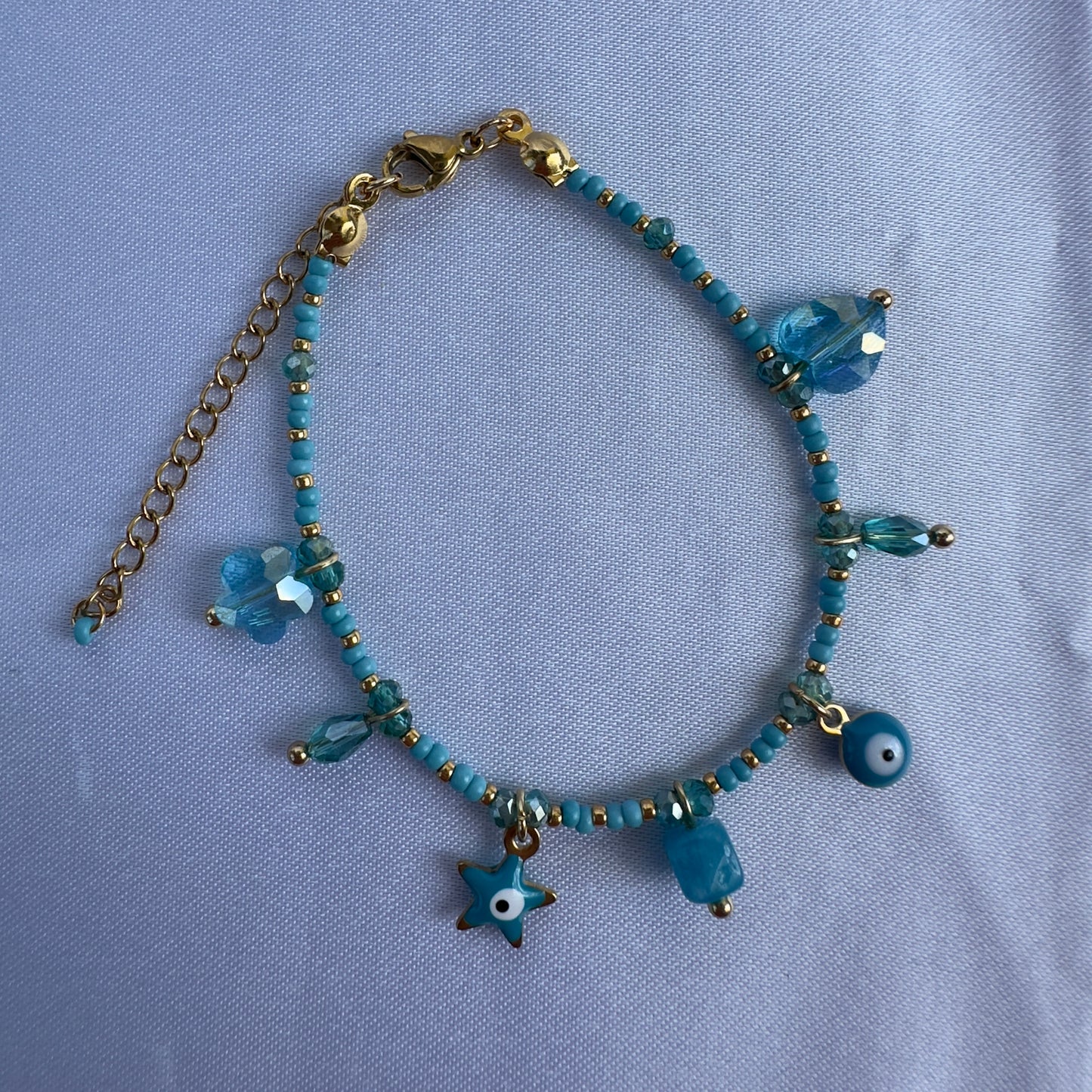 Tyrkys charms summer bracelet