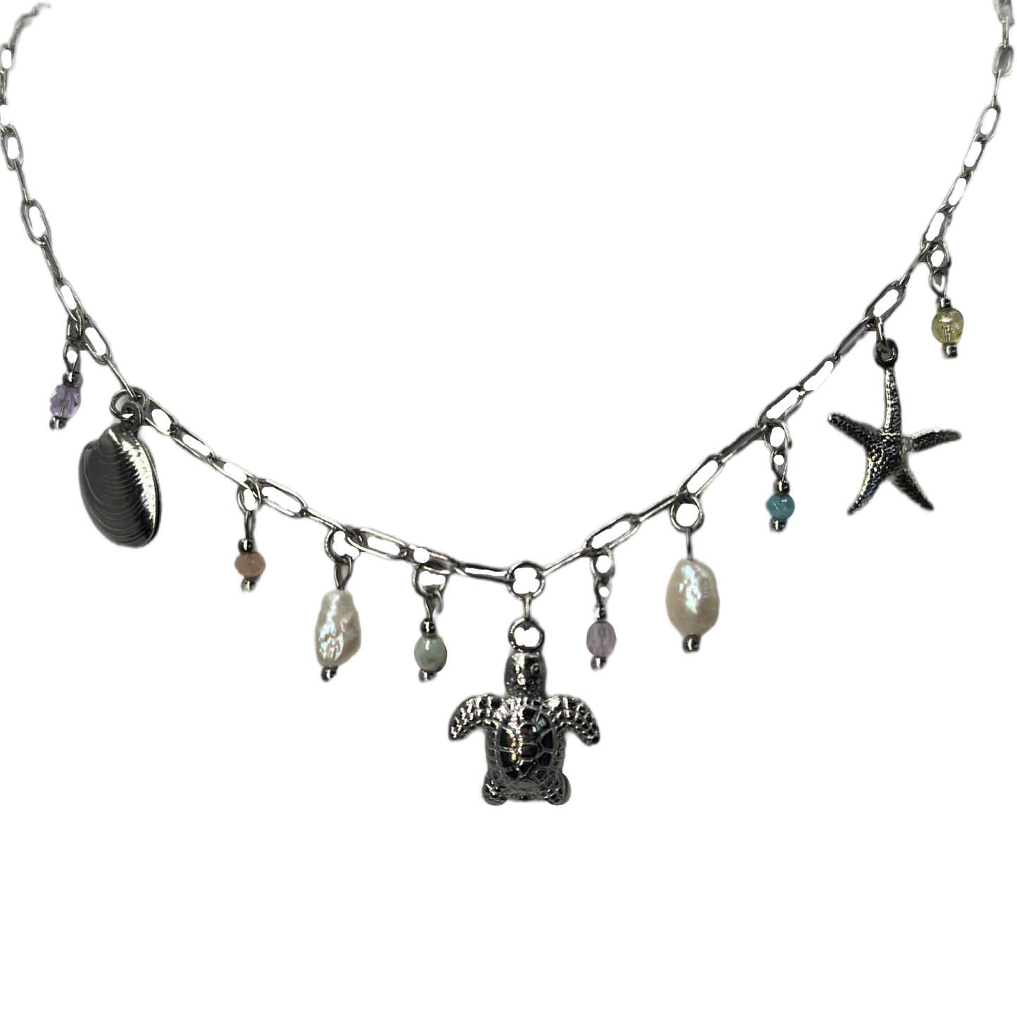 Turtle shells summer necklace