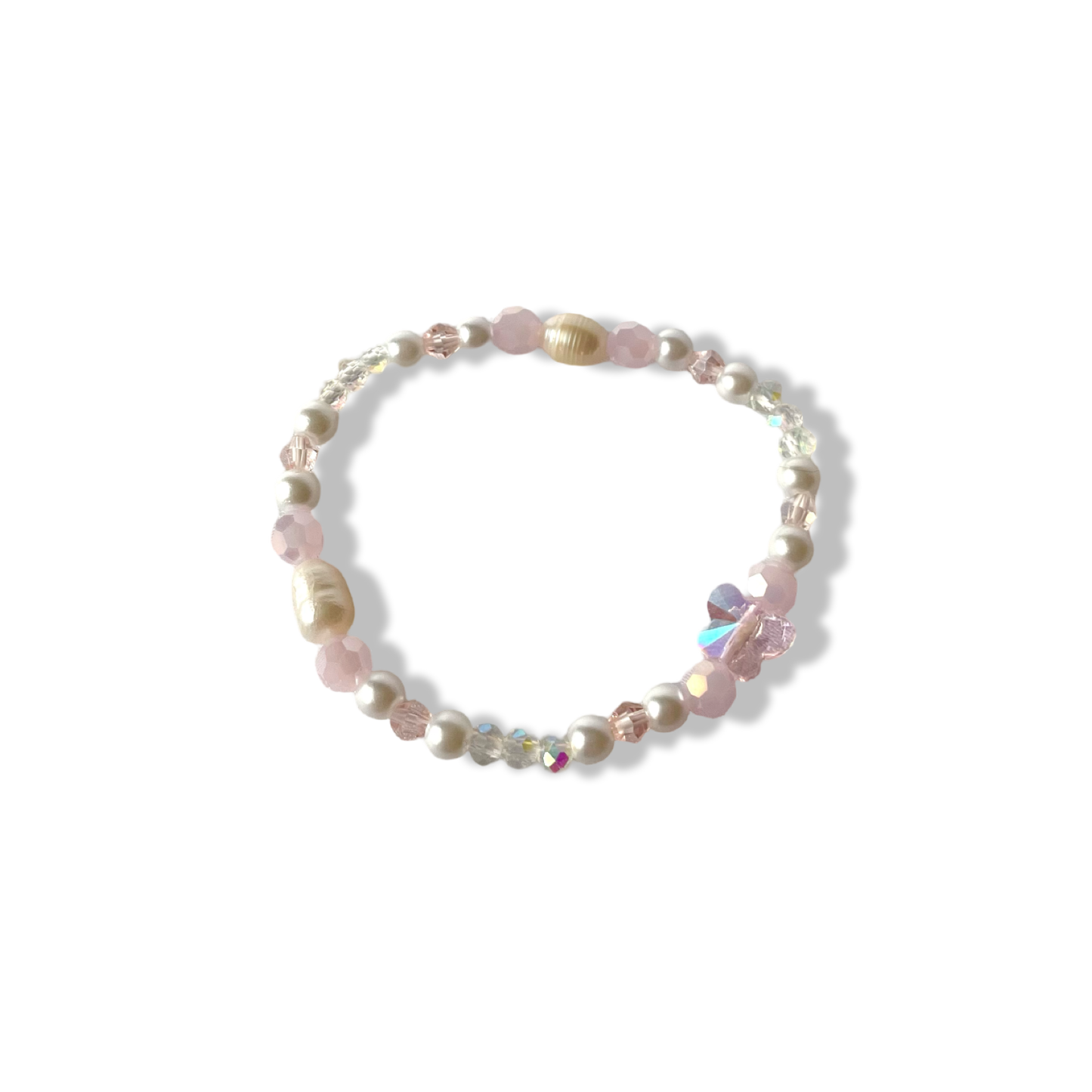 Cute pink butterfly bracelet