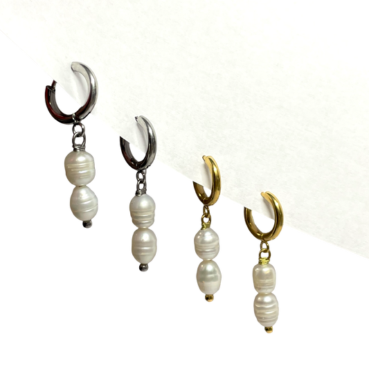 Freshwater pearl earrings