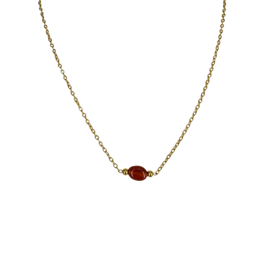 Red agate necklace