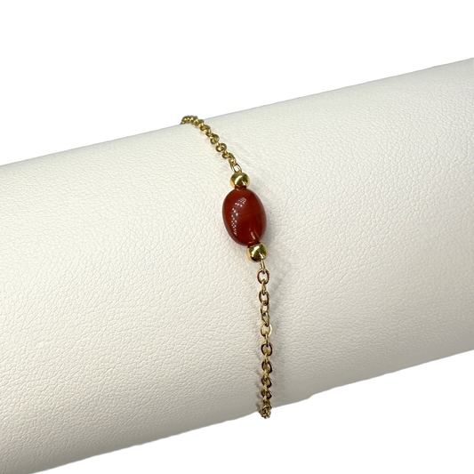 Red agate bracelet